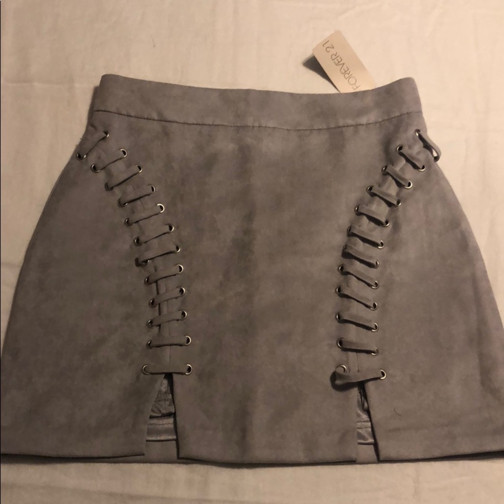 Forever 21 velvet skirt